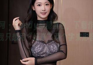 秀人网 - Candy糖糖黑色，下载作品集：我只想用“好奇”两个字来形容。
